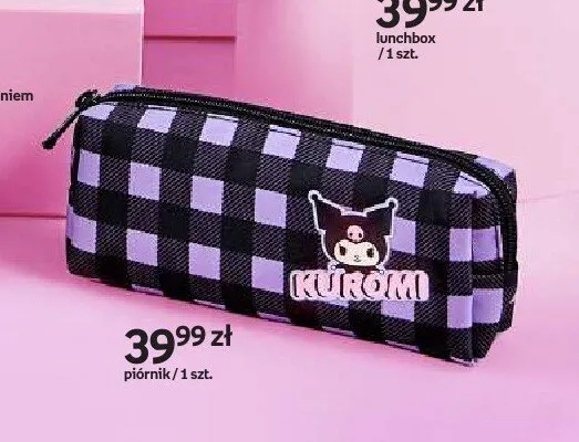 Piórnik fioletowy w kratkę Kuromi promocja w Empik