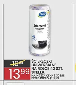 Ściereczki uniwersalne na rolce Stella promocja w Wafelek