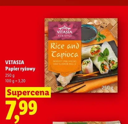 Papier ryżowy Vitasia promocja w Lidl