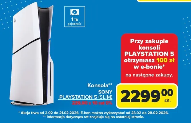 Konsola Playstation 5 Slim promocja w Carrefour
