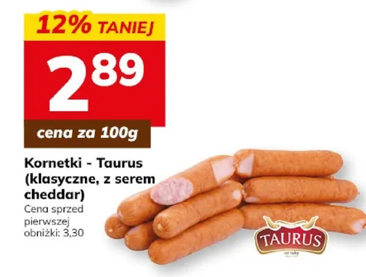Kornetki - Taurus (klasyczne, z serem cheddar) promocja w Hitpol