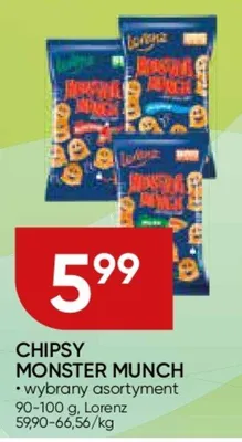 Chipsy Monster Munch wybrany asortyment promocja w Chata Polska