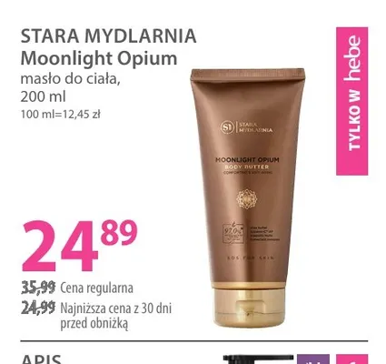 Masło do ciała Moonlight Opium Stara Mydlarnia promocja w Hebe
