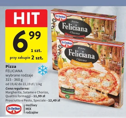 Pizza Feliciana Speciale Dr. Oetker promocja w Intermarche