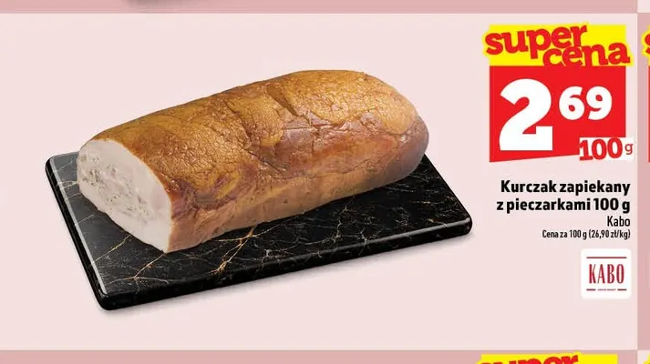 Kurczak zapiekany z pieczarkami Kabo promocja w TOPAZ