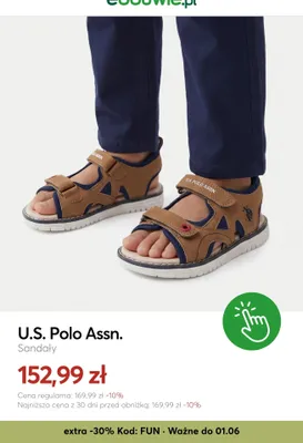 Sandały U.S. Polo Assn. promocja w eobuwie.pl