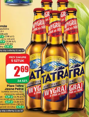 Piwo Tatra promocja w Dino