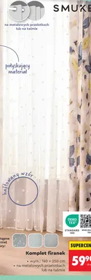 Komplet firanek 140x250 cm promocja w Biedronka
