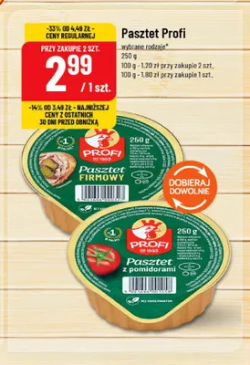 Pasztet z pomidorami Profi promocja w POLOmarket