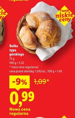 Bułka typu górskiego promocja w Lidl