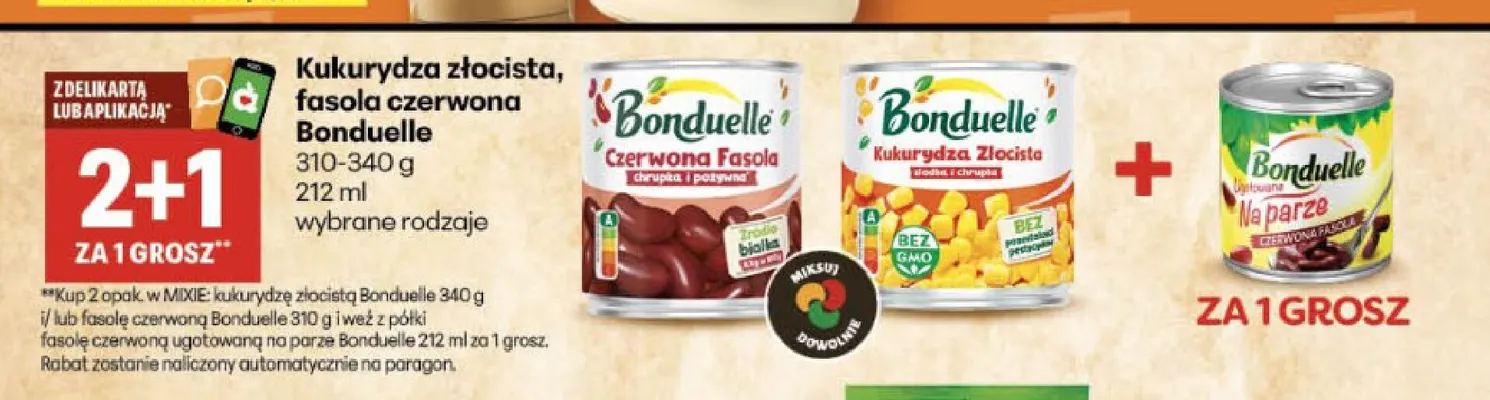 Fasola czerwona Na parze Bonduelle promocja w Delikatesy Centrum
