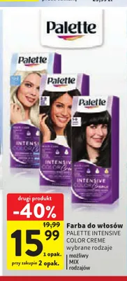 Farba do włosów Palette Intensive Color Creme promocja w Intermarche