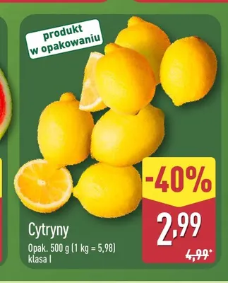 Cytryny promocja w Aldi
