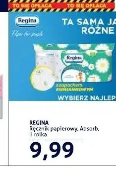 Ręcznik papierowy Regina Absorb promocja w Blue Stop