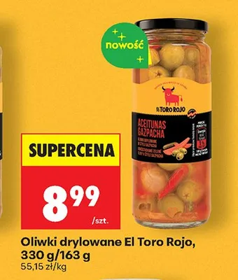 Oliwki drylowane El Toro Rojo promocja w Biedronka