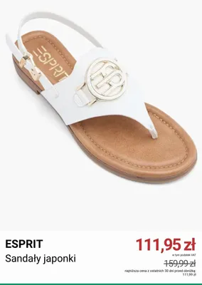 Sandały japonki ESPRIT promocja w Deichmann
