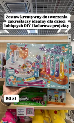 Zestaw kreatywny DIY Highlighters Clementoni promocja w Pepco