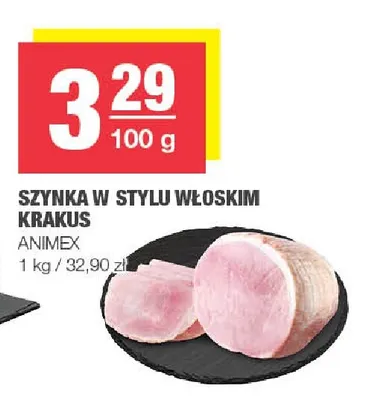 Szynka w stylu włoskim Krakus promocja w SPAR