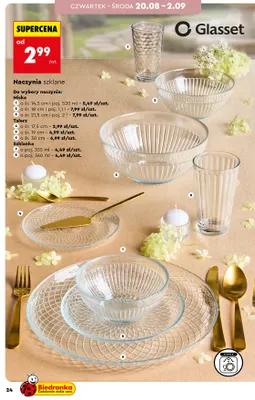 Talerz szklany Glasset śr. 17,5 cm promocja w Biedronka