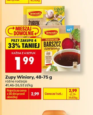 Zupa żurek Winiary promocja w Biedronka