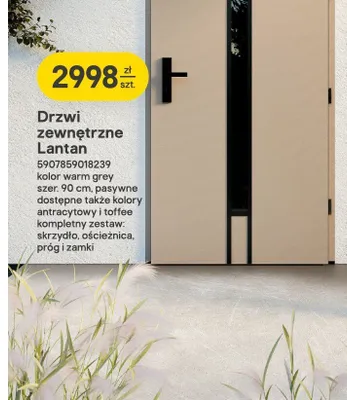 Drzwi zewnętrzne Lantan promocja w Castorama