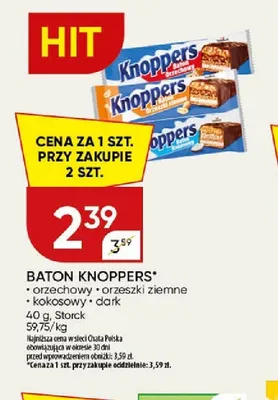 Baton Knoppers orzechowy promocja w Chata Polska