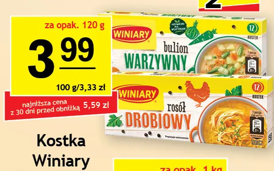 Kostka rosół drobiowy Winiary promocja w Gram Market