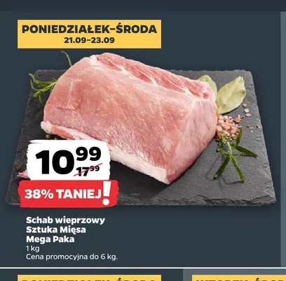 Schab wieprzowy Sztuka Mięsa Mega Paka promocja w Netto