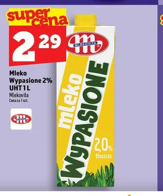 Mleko Wypasione 2% UHT Mlekovita promocja w TOPAZ