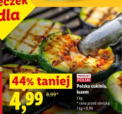Cukinia polska luzem promocja w Lidl