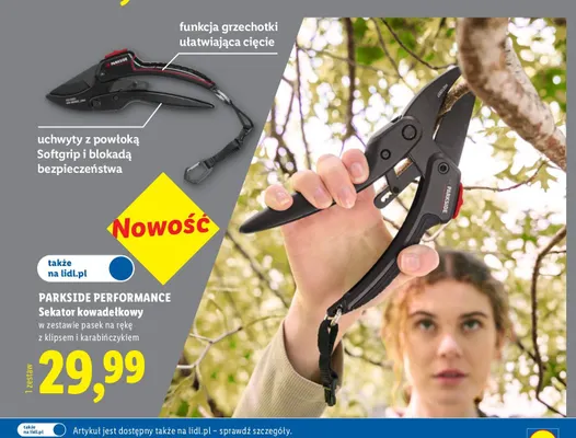 Sekator kowadełkowy Parkside Performance promocja w Lidl
