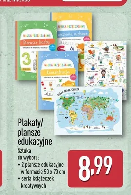 Plansze edukacyjne 2-pak promocja w Aldi