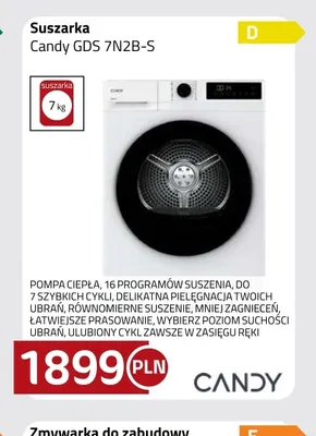 Suszarka Candy Gds 7N2B-S promocja w kakto.pl