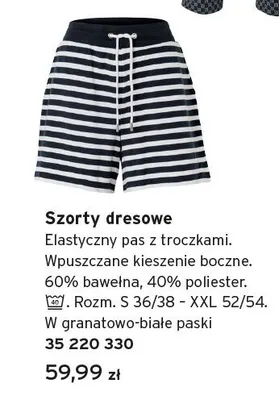 Szorty dresowe Tchibo promocja w Tchibo