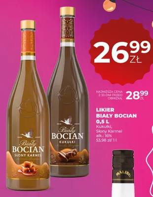 Likier Biały Bocian Słony Karmel 16% promocja w Duży Ben