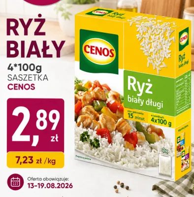 Ryż biały długi Cenos 4-pak promocja w emma MARKET