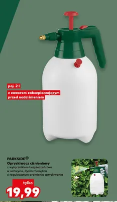 Opryskiwacz ciśnieniowy z wyłącznikiem bezpieczeństwa  promocja w Kaufland
