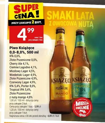 Piwo bezalkoholowe Książęce IPA promocja w Twój Market