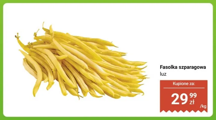 Fasolka szparagowa luz promocja w Dino