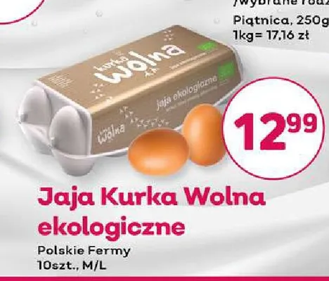 Jajka kurze Kurka Wolna ekologiczne promocja w Bliski