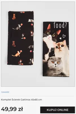 Komplet ścierek Gattinos 45x65 cm home & you promocja w home&you