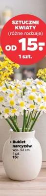 Sztuczne kwiaty bukiet narcyzów promocja w Netto