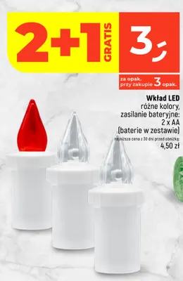 Wkład LED zasilanie bateryjne promocja w Dealz