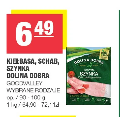 Kiełbasa, schab, szynka Dolina Dobra promocja w SPAR