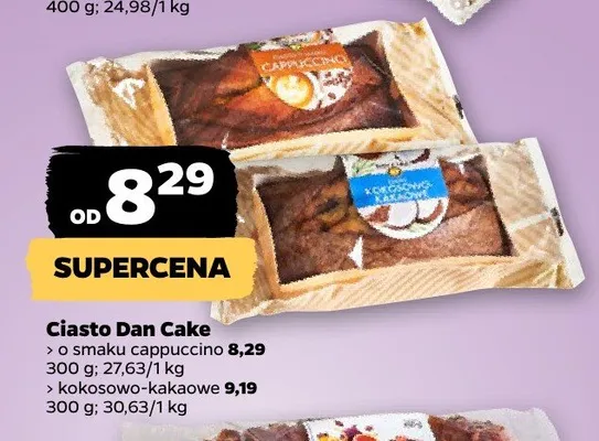 Ciasto kokosowo-kakaowe Dan Cake promocja w Netto