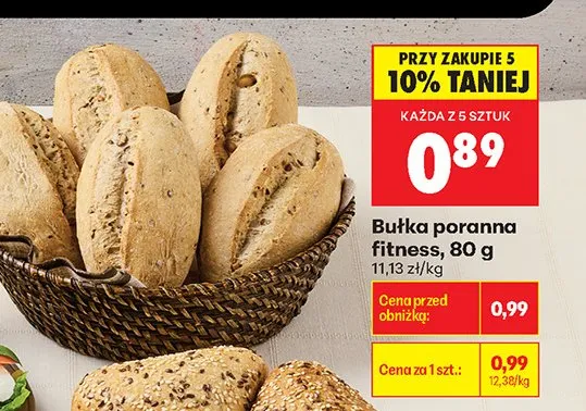 Bułka poranna fitness promocja w Biedronka