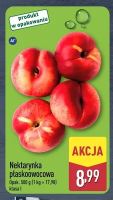 Nektarynka płaskoowocowa promocja w Aldi