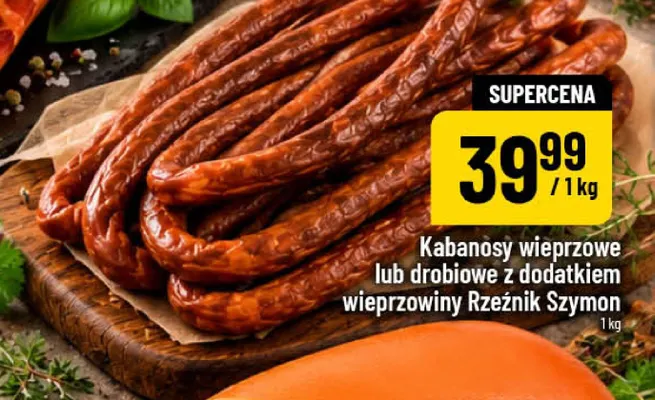 Kabanosy wieprzowe Rzeźnik Szymon promocja w POLOmarket