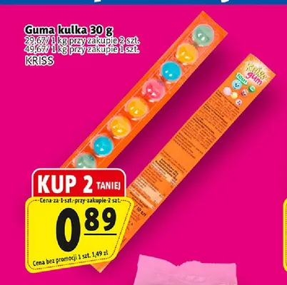 Guma kulka Kriss promocja w Prim Market