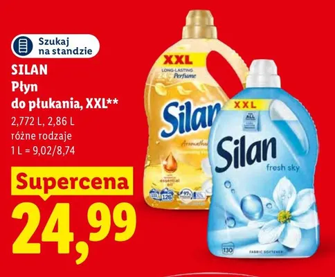 Płyn do płukania XXL Fresh Sky Silan promocja w Lidl